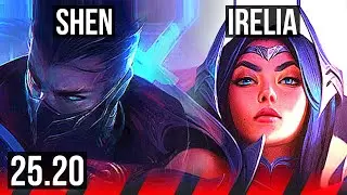 SHEN vs IRELIA (TOP) | 11/1/9, Godlike | EUW Master | 25.20