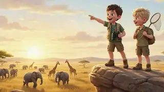 Safari ABC Song 🦒🐘 African Animals A&ndash;Z for Kids  Alphabet Learning Song