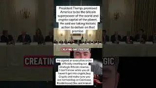 Trump is making the America the crypto capital and bitcoin superpower # trump #bitcoin #crypto