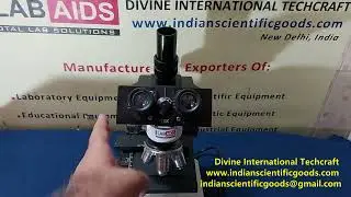 Trinocular Metallurgical Microscope for examining opaque materials like metals and alloys