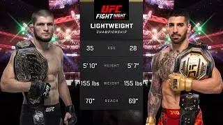 Khabib Nurmagomedov vs Ilia Topuria Full Fight - UFC 5 Fight Night
