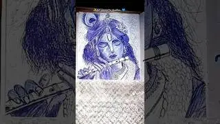 जय श्री कृष्ण✨💙 #flute #art #artandcraft #guess #artist