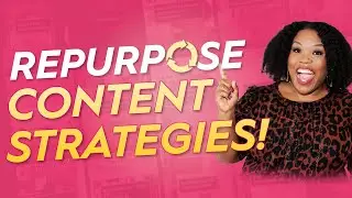 6 Ways To Repurpose Content #contentrepurposing #onlinebusiness #socialmedia