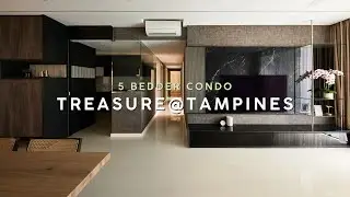 5-Bedroom Condo Renovation at Treasure at Tampines | Modern Luxury Interior Design Singapore