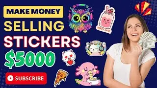 Earn $5000 🤑 copying and pasting stickers prompts 💻📱 in chatGPT and Midjourney  Esty print on demand