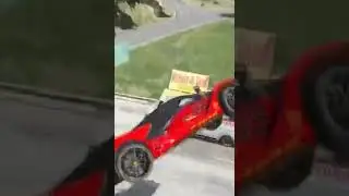 Ferarri Get Crashed and Destroyed - Car Destruction GTA 5  #shorts#gta5shorts#gta5carcrash