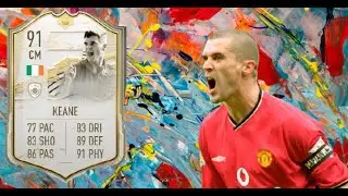 PRIME ICON MOMENTS 91 RATED ROY KEANE PLAYER REVIEW - FIFA 21 ULTIMATE TEAM