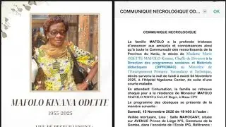   !enterrement: de maman Odette kinana mafolo nécropole 1 entre ciel et terre repose en paix maman 💔