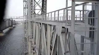 Buzan railroad vertical lifting draw bridge