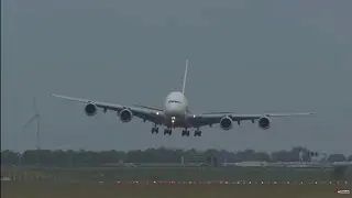 ТОП-12 ПОСАДОК ПРИ СИЛЬНОМ БОКОВОМ ВЕТРЕ  #airplane #crosswindlanding #airbusa380 #a380 #airbus