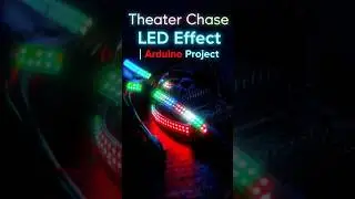 Theater Chase Effect using Arduino Uno & NeoPixel #Arduino #NeoPixel #TheaterChase #LEDAnimation