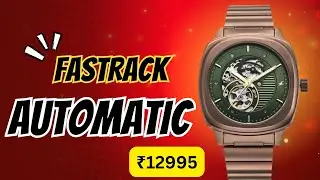 Best Fastrack Automatics Collection under 12k Green Dial Brown Stainless Steel Strap Watch For men 