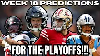 My WEEK 18 NFL PREDICTIONS