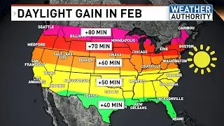February brings nearly 80 more minutes of daylight to Maine as sunset times shift back