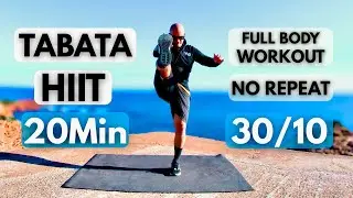 Tabata HIIT 20MIN / NO REPEAT Full Body workout / Tabata 30/10