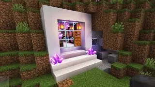 How to Build a SMALL MODERN CAVE HOUSE in Minecraft! 🏠⛏️ (Easy Survival Tutorial)