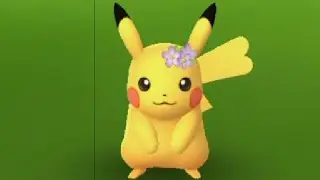 Pokemon GO- Catching an Event (Flower Crown) Pikachu