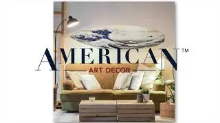 American Art Decor | The Great Wave off Kanagawa Wood Surfboard Wall Sign | AmericanArtDecor com