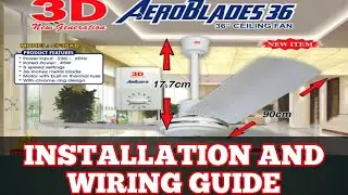 HOW TO INSTALL AEROBLADES CEILING FAN including Wirings | TAGALOG