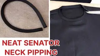 How to Sew Senator Neckline Piping | Beginner Tailoring (African Men&rsquo;s Wear) well detailed 