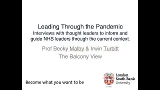 Leading in the Pandemic (2) with Irwin Turbitt