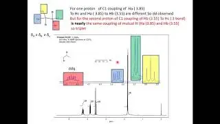 Example of app. triplet (special dd) in NMR part 6