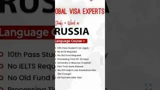 Russia job and study with salary 80000 salary to 1 lakh real opportunities dont miss this