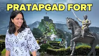 Exploring Pratapgad Fort | Mahabaleshwar Hill Station, Waterfalls & Foggy Roads | 4K Vlog