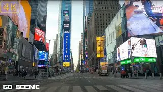 New Years Day 2021 Drive Manhattan NY | NYC 4K | GO SCENIC