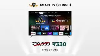 TV on EMI with Debit Card - Snapmint