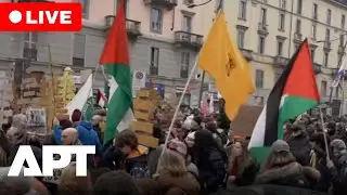 LIVE | Protesters March in Milan Against Milano Cortina Winter Games Impact | APT