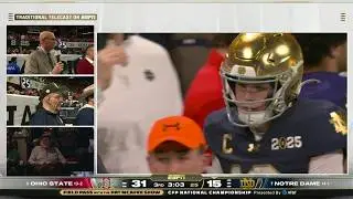 Not Lou Holtz & SVP react to Notre Dame&rsquo;s 3rd quarter TD | Field Pass with Pat McAfee Show