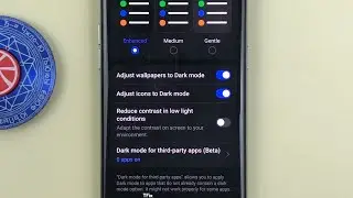 При включении темного режима на OPPO Reno8 T 5G Android значки приложений становятся менее яркими.