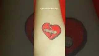 Broken heart tattoo #tattoo #tattoos #short #shorts #youtubeshorts