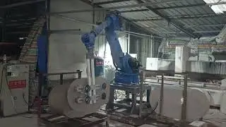 ceramic tiles edges grinding machine with robot loading and unloading#manufacturing #cnc#rockslab