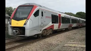 Greater Anglia Class 755416 passing Common Lane Level Crossing Beccles