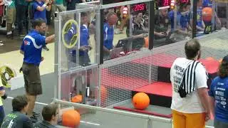 Team 2056 Mentor match Team 1114 and winning alliance lineup Indianapolis 2019