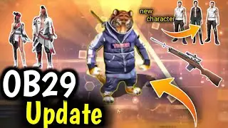 ob29 update free fire/upcoming emotes in new update/new character , new map , tiger pet , new bundle