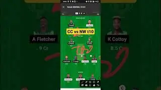 cc vs nw dream11 prediction,cc vs nw dream11 team,cc vs nw spice isle t10 dream11 team today match