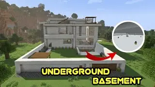 I BUILD AN UNDERGROUND BASEMENT   || MINECRAFT || #minecraft 