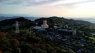 temple by the geothermal park #dji #sunset #windchimes