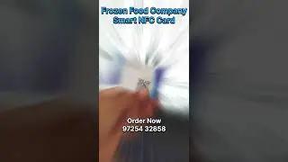 Frozen food Company | Customize NFC Design #smartbusinesscards #nfccard #food #frozenfood