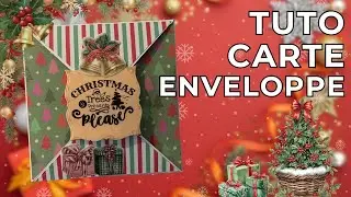 Tutoriel carte enveloppe pour Noël !❣️✨ Facile et rapide à faire !