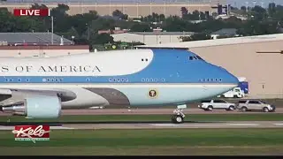 Air Force One Takes Off From Sioux Falls