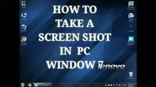 how to take a screen shot in pc window 7 #AZAN  #AZANTECH