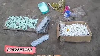 HOW TO MAKE CALOURED CHALK WITH A CLAMPED MOULD 