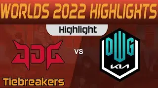 JDG vs DK Highlights Tiebreakers Group Stage Worlds 2022 JD Gaming vs DWG KIA by Onivia