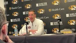 Auburn coach Steven Pearl reacts to game at Mizzou