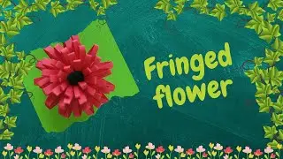How to make simple fringed quilling flower