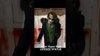 Scary lifelike Hyper Realistic LIFESIZE statue of JOKER #joker #art #batman #artist #sculpture #arte